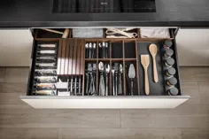 تقسیم کشوی آشپزخانه و قفسه های قابلمه - لوازم آشپزخانه - دادا