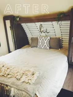 آرایش اتاق خواب Camper با قیمت کمتر از 40 دلار!
