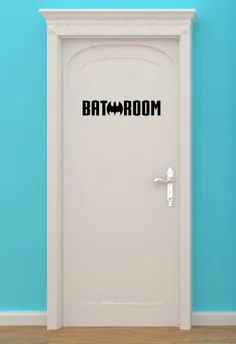 تابلوی دستشویی تابلوی ساخت حمام حمام خفاش بتمن |  اتسی