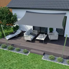 Sonnensegel / Sonnenschutzsegel für Garten، Balkon und Terrasse