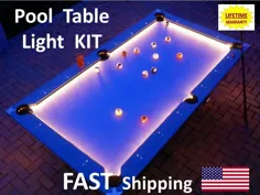 کیت چراغ LED استخر و میز بیلیارد - میز استخر خود را Felt - BRIGHT 685349894727 |  eBay