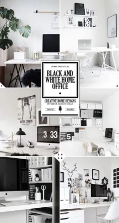 3 مرحله برای ایجاد یک طراحی دفتر سفید و سفید در منزل - اطلس درخت خانه