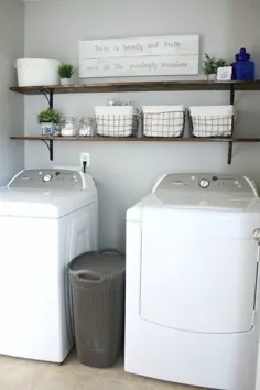قفسه های اتاق لباسشویی DIY