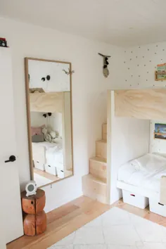 تورهای کوچک خانگی (مینی): اتاق کودک مشترک ناتالی با تختخواب سفارشی - 600 مترمربع