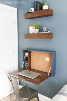 میز کار DIY Fold Down - استیسی ریزنمای