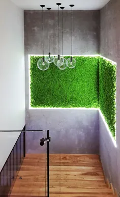ciany i obrazy z mchu - zielone ściany z roślin