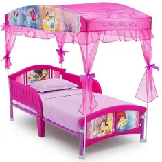 تختخواب کودک نوپا سایبان پرنسس دیزنی با رنگ صورتی توسط کودکان دلتا
