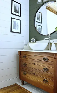 Vintage Washstand حمام غرور را تبدیل کرد