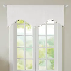 Nautilus Room Darkening Window Valance in White |  حمام تختخواب و فراتر از آن