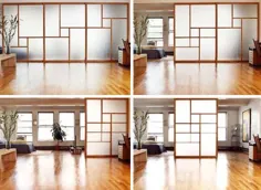 دیوارهای شفاف: 4 طرح مدرن درب کشویی مدرن