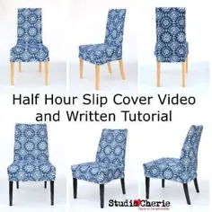 صندلی Parsons Slipcover آموزش الگوی دوخت با فرمت PDF