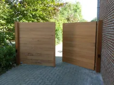 Poorten: draaipoort ، schuifpoort of houten poort؟  - Claeys Houtconstructies