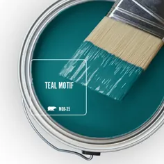 BEHR MARQUEE 1 گالری  # MQ6-35 Teal Motif Flat External Paint & Primer-445301 - انبار خانه