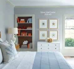 ایده های رنگ اتاق خواب و الهام بخش |  بنجامین مور