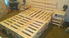 یک قاب تخت پالت چوبی DIY بدون پیچ ، میخ و ابزار درست کنید