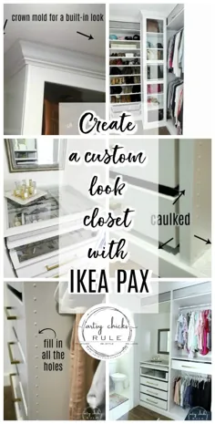 Master Closet Master "Custom" Reveal (سیستم گنجه IKEA PAX) - Artsy Chicks Rule®