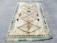 Vintage Azilal - فرش اصلی مراکشی - Mid Century Modern
