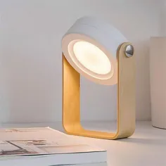 دستگیره چوبی جدید خلاق شارژ چراغ خواندن شب چراغ قابل حمل چراغ فانوس تلسکوپی Foldin