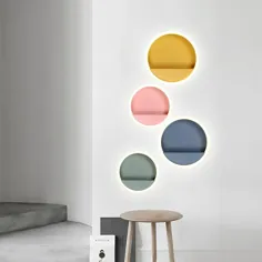 Macarone - چراغ دیواری LED مدرن نوردیک گرد