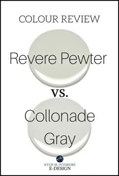 نقاشی رنگ نقد و بررسی: Colonnade Grey vs Revere Pewter - Kylie M Interiors