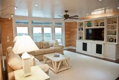 خانه ساحلی با فضای داخلی ساحلی گاه به گاه