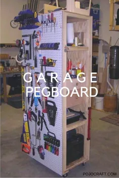 25 ایده درخشان گاراژ Pegboard سازمان برای ذخیره سازی ابزار در