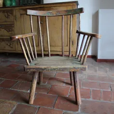 صندلی ویندزور بدوی نقاشی شده - صندلی