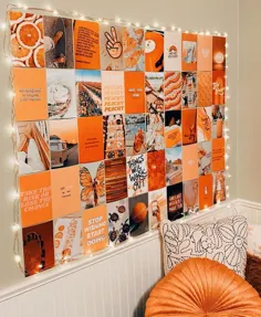 50/100 تصویر کیت کلاژ ORANGE CRUSH - کلاژ دیواری ، نارنجی ، نوجوان ، مثبت ، زیبایی ، دکوراسیون اتاق