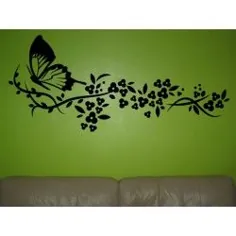 پروانه پرواز ، برچسب دیواری برای اتاق نشیمن.