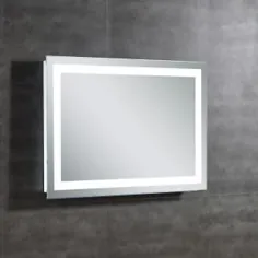 دکوراسیون OVE 39 اینچ W x 28 اینچ آینه حمام حمام چراغ مستطیل LED بدون فریم مستطیل در Glass-OVE-34TH - انبار خانه