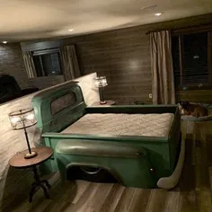 تختخواب کامیون دوقلو اتاق کودک مبلمان گاراژ تخت ماشین مانور دکور