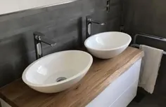 Waschtischplatte mit Baumkante - einzigartig und maßgefertigt