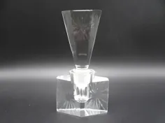 شیشه عطر کمد بزرگ آنتیک آرت دکو کریستال |  اتسی