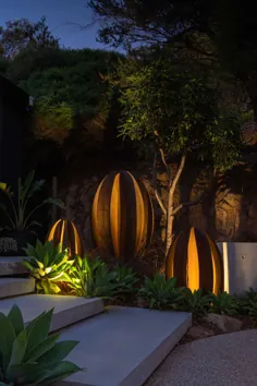 پروژه های مت هیل - مجسمه های باغ فلزی در فضای باز ، هنر دیوار و روشنایی