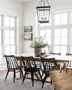 صندلی های ناهار خوری مشکی - نحوه تضاد میز و صندلی های خود را