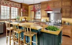 ایده های رنگارنگ طراحی آشپزخانه - الیزابت سوارتز داخلی