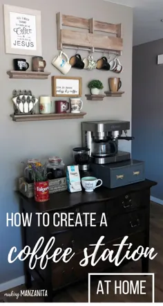 نحوه ایجاد یک ایستگاه قهوه DIY در خانه