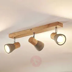چراغ سقفی بتونی و چوبی لامپهای LED Filiz