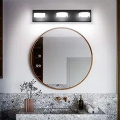 SOLFART آباژور بیضی چرخشی مدرن لامپهای فلزی Vanity Light Dimmable برای روشنایی حمام بیش از آینه 9551-5