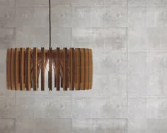 چراغ آویز چوبی سقف دست ساز مدرن قرن |  اتسی