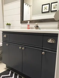به روزرسانی حمام + نحوه رنگ آمیزی کابینت های لمینت - کشوی پنی