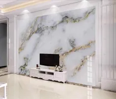 Bacaz Schwarz weiß 8d 3D Marmor Tapete Wandbild für Wände TV Hintergrund 3D Marmor Wandbild Wand papiere 3d aufkleber |  - AliExpress