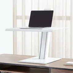 تبدیل لپ تاپ Humanscale White Quickstand Eco Standing Desk + نظرات |  جعبه و بشکه