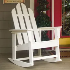 صندلی گهواره ای پلاستیکی بازیافتی Adirondack POLYWOOD® Long Island
