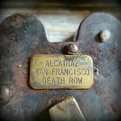 قفل و کلیدهای چدنی Alcatraz San Francisco Death Row 3 "x 5" ، پایان عتیقه