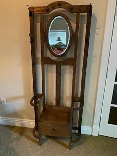 آینه ایستاده صندلی درختی آنتیک بلوط
