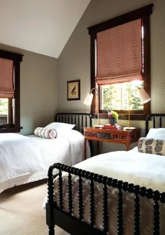تخت های دوقلوی پیچیده - 20 ایده برای اتاق خواب های بزرگ