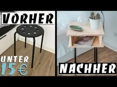 EASY IKEA HACK - جدول شب DIY زیر 15 یورو |  آسان الکس