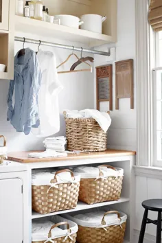 ایده های اتاق لباسشویی که فضای کوچک را کاربردی می کند