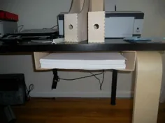 ذخیره سازی کاغذ چاپگر مخفی از قفسه های مجله IKEA